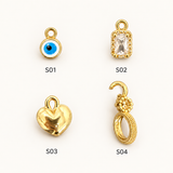 S01–S04 süs seçenekleri — kare katalog levhası